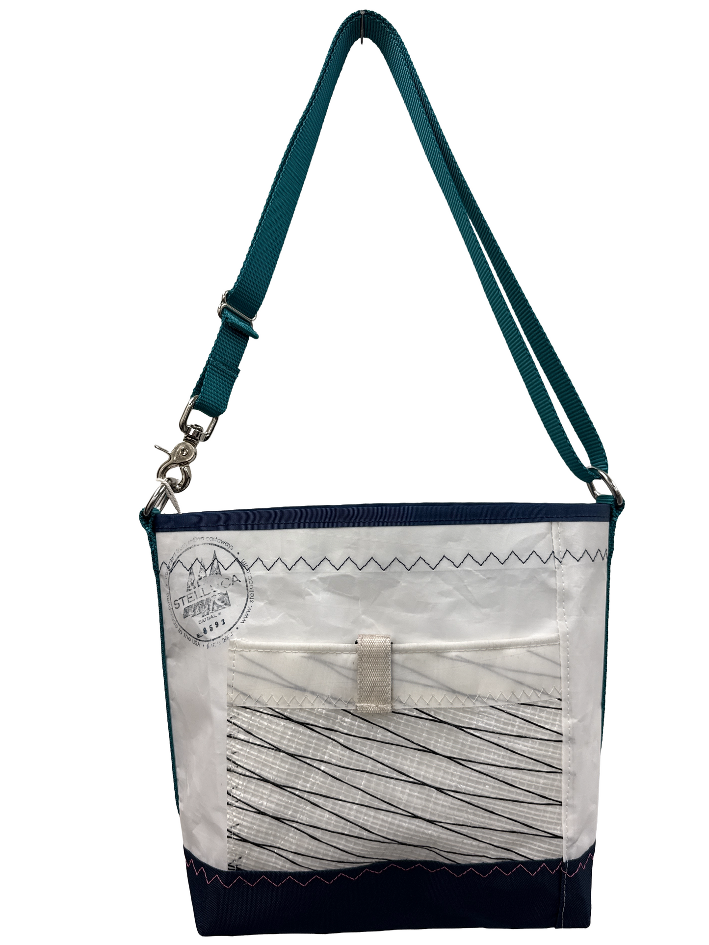 Pink Striped Crossbody Medium