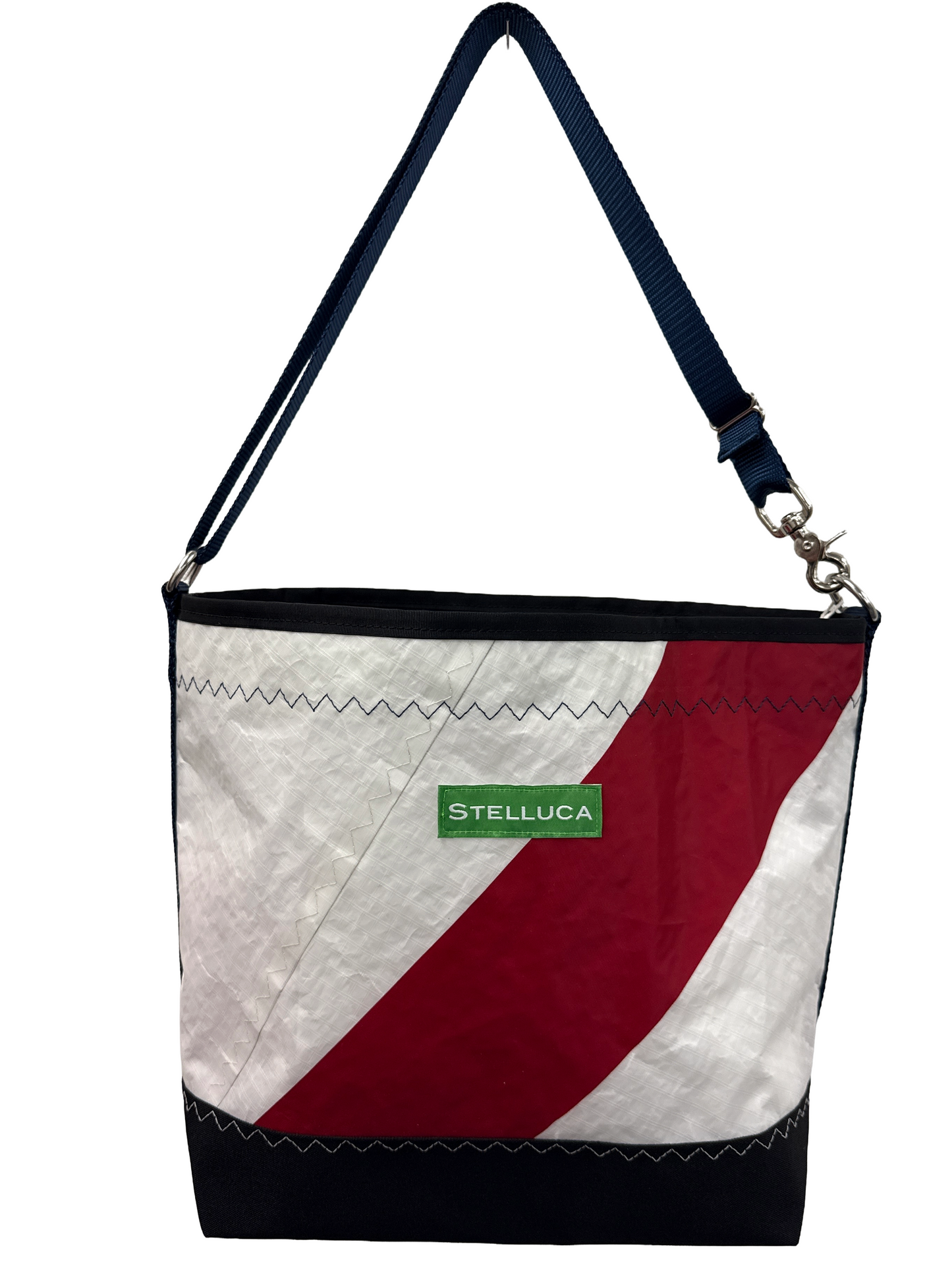 Red Striped Crossbody Large