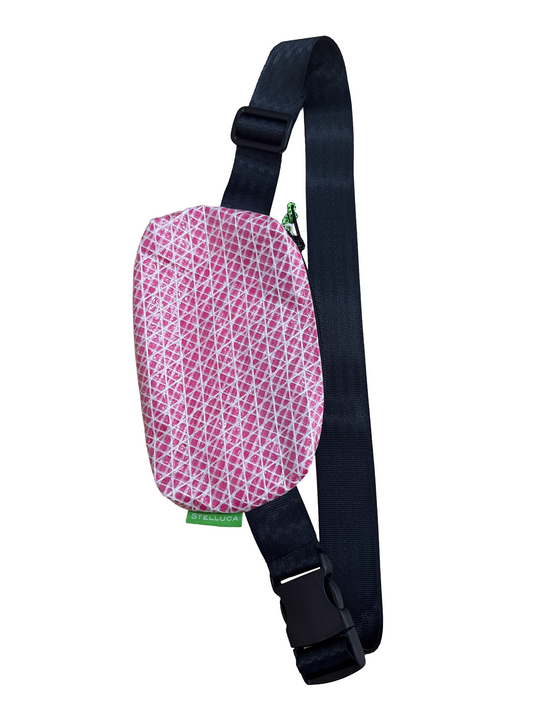 Pink & White Belt Bag
