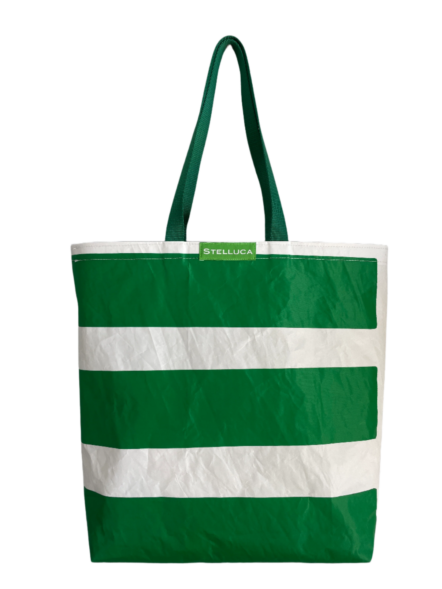 Green Stripe Grocery Tote
